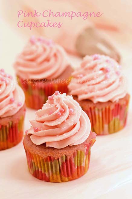 Pink Champagne Cupcakes