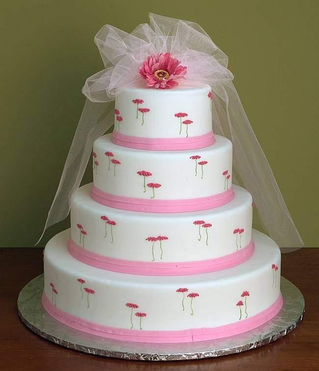 Pink Wedding Cake Ideas