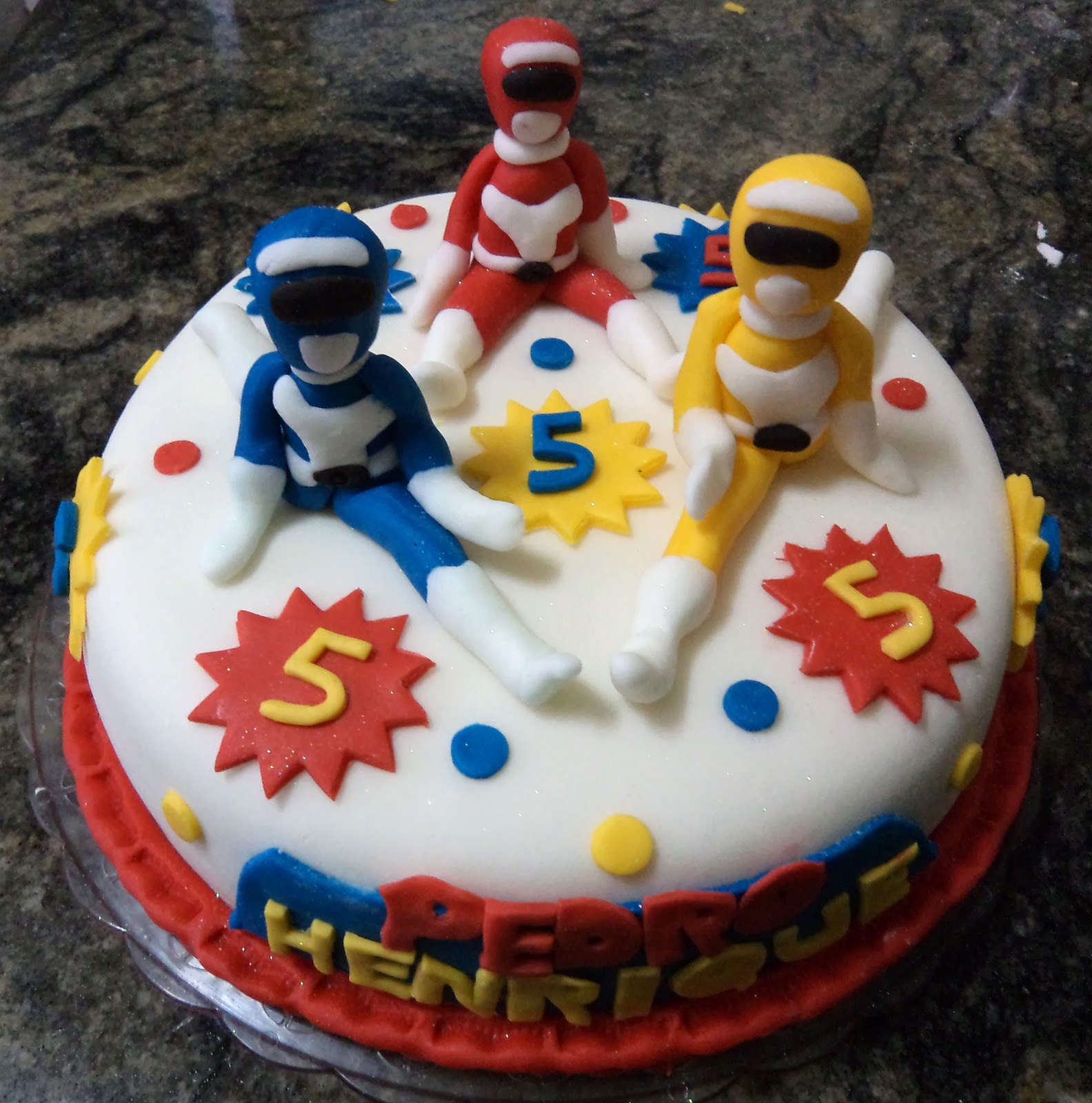 Power Rangers Birthday Cake