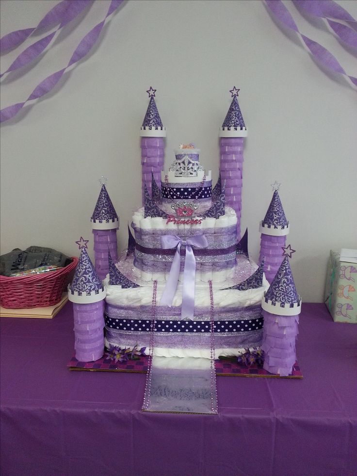 Princess Castle Diaper Cake