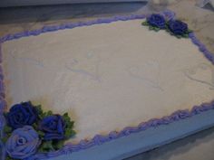 Purple Wedding Sheet Cakes