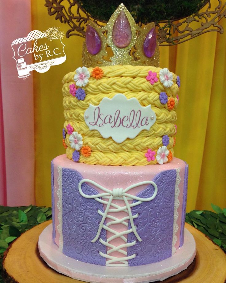 Rapunzel Birthday Cake