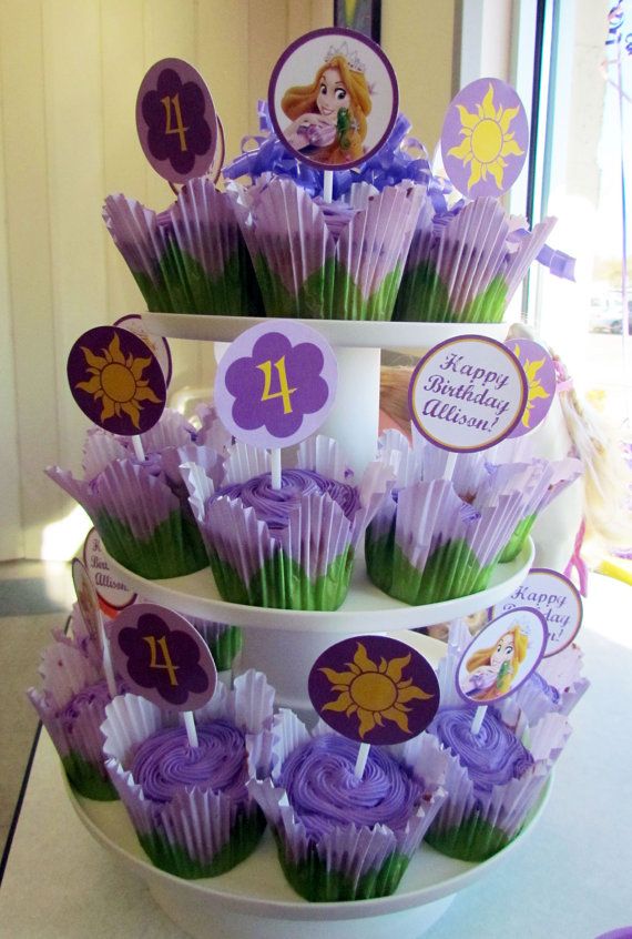 Rapunzel Cupcake Toppers