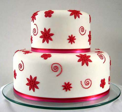 Red and White Birthday Cake Ideas