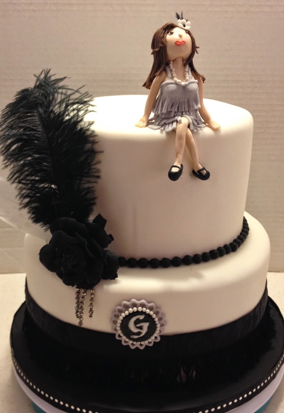 Roaring 20s Birthday Cake