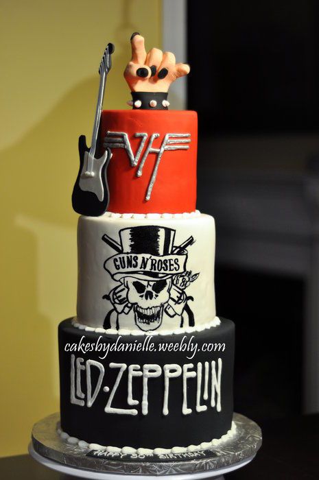 Rock and Roll Birthday Cake