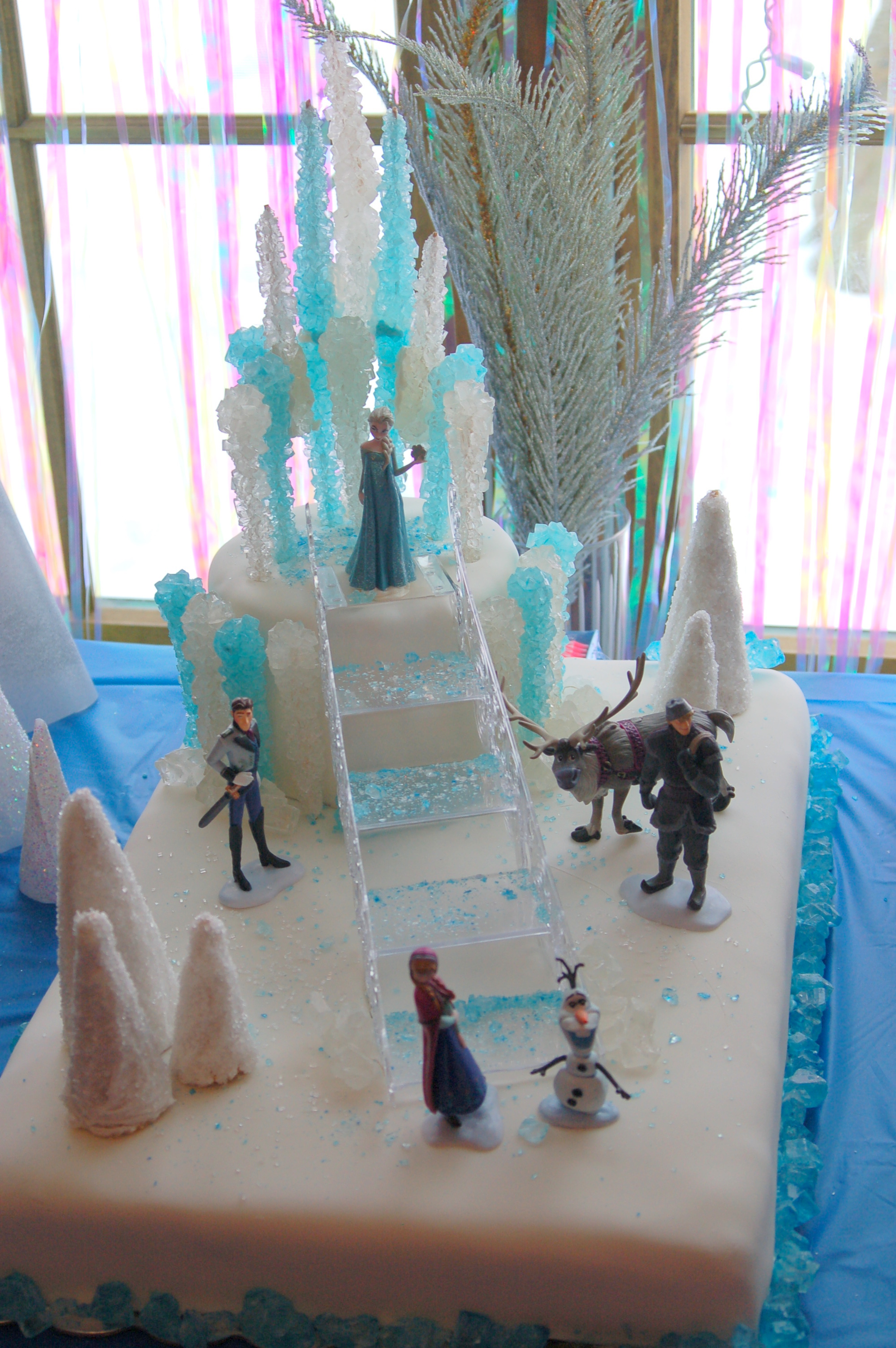 Rock Candy Cake with Frozen Disney