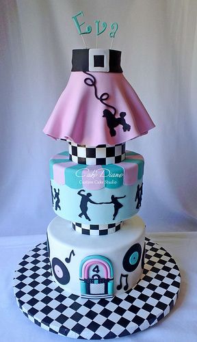 Rock'n Roll Birthday Cake