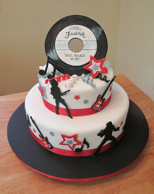 Rock'n Roll Birthday Cake