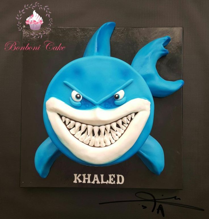 Shark Birthday Cake Design