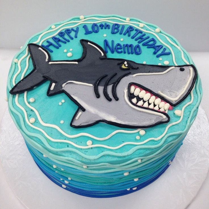 Shark Birthday Cake