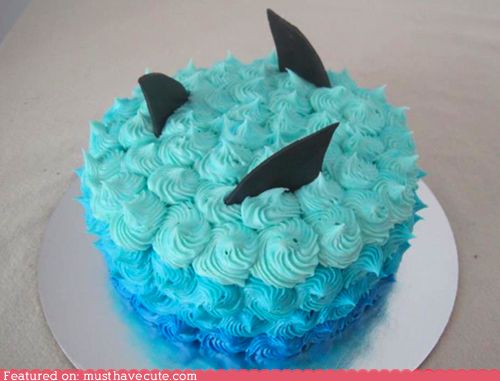 Shark Birthday Cake