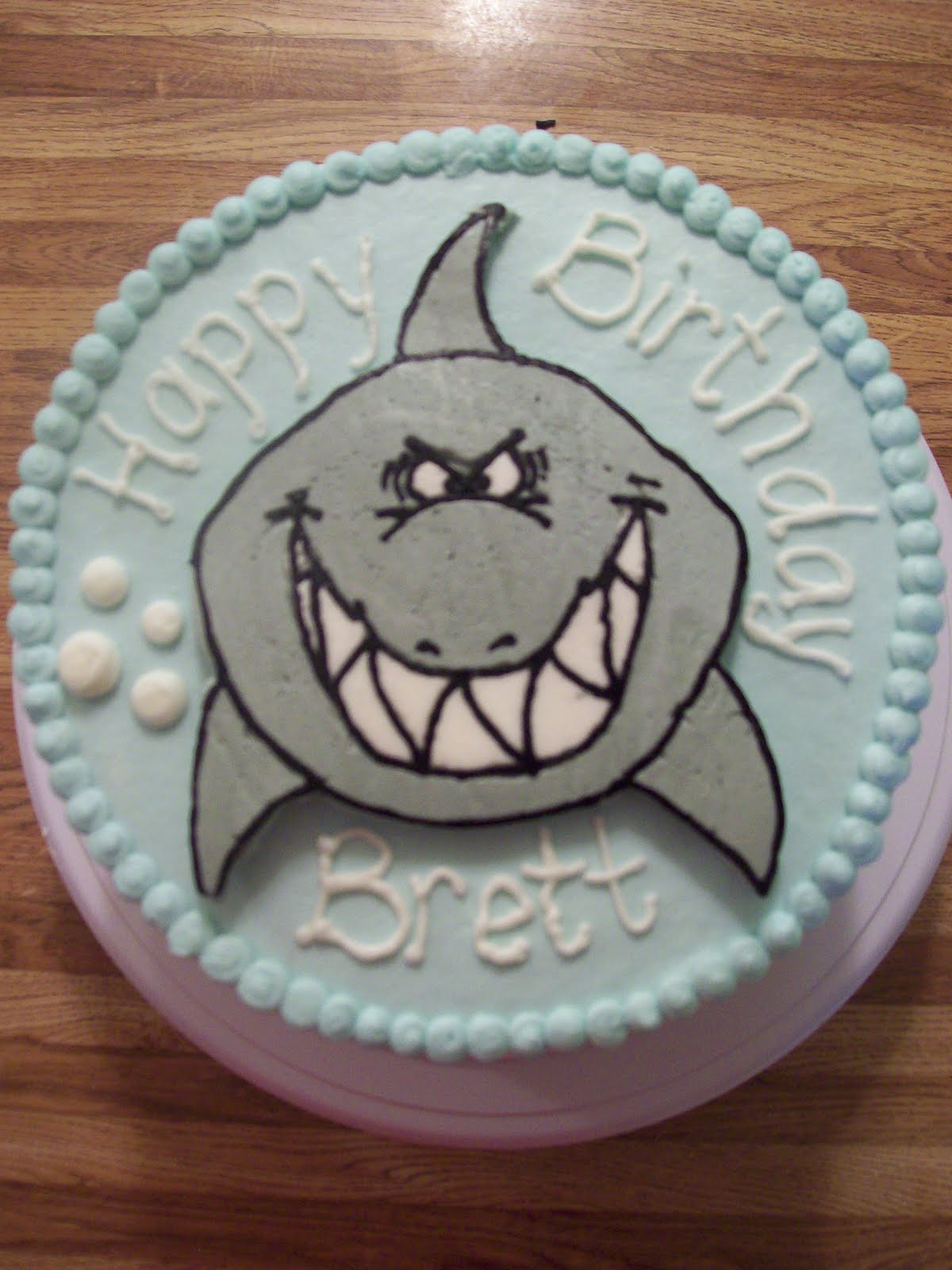 Shark Birthday Cake