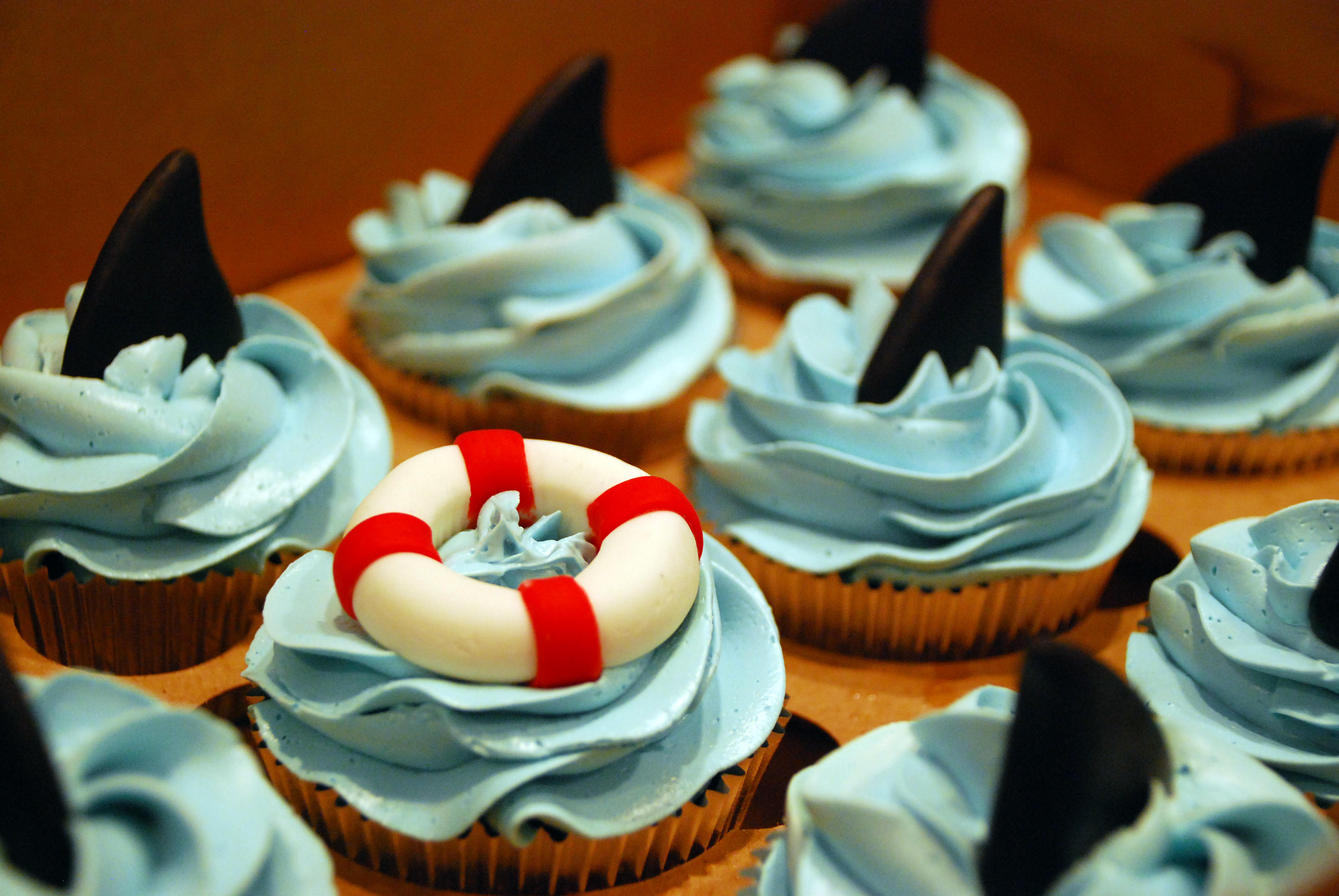 Shark Cupcakes