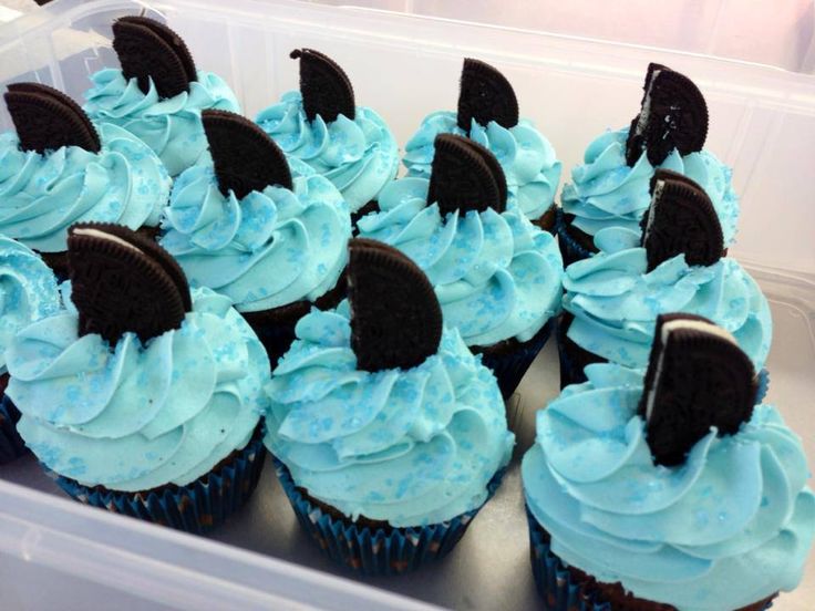 Shark Week Cupcakes