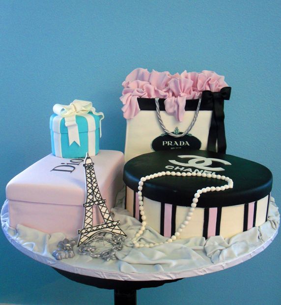 Shopping Theme Birthday Cake