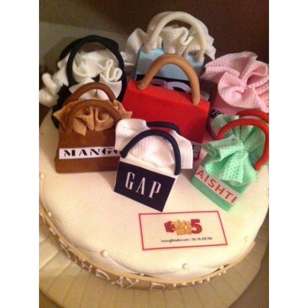 Shopping Theme Cake