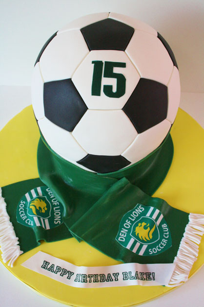 Soccer Ball Birthday Cake