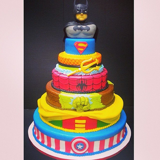 Superhero Birthday Cake