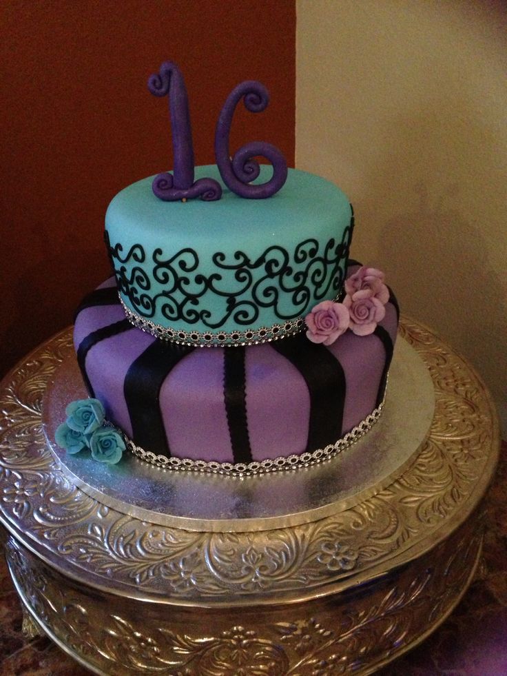 Sweet 16th Birthday Cake