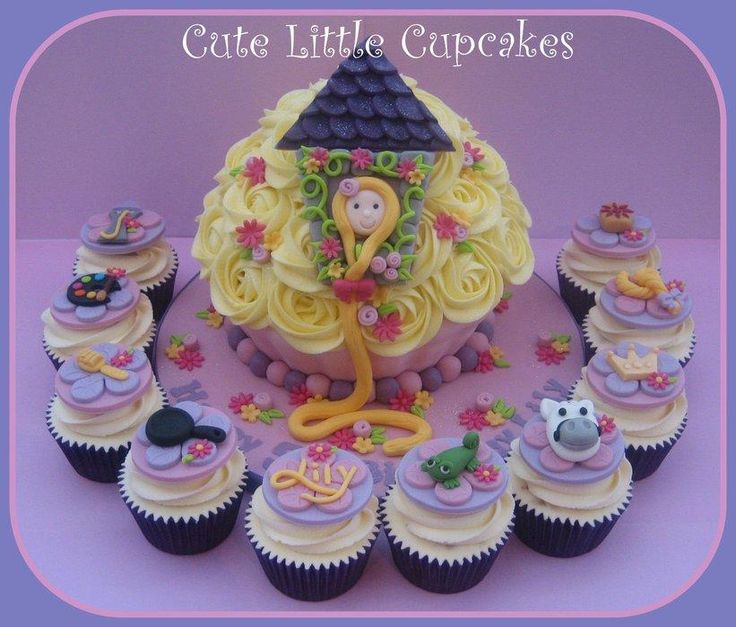 Tangled Giant Cupcake