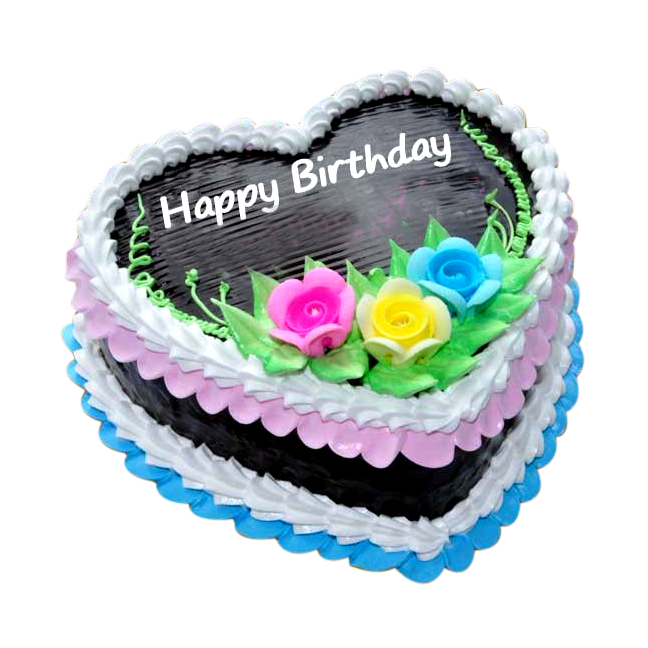 Transparent Happy Birthday Cake