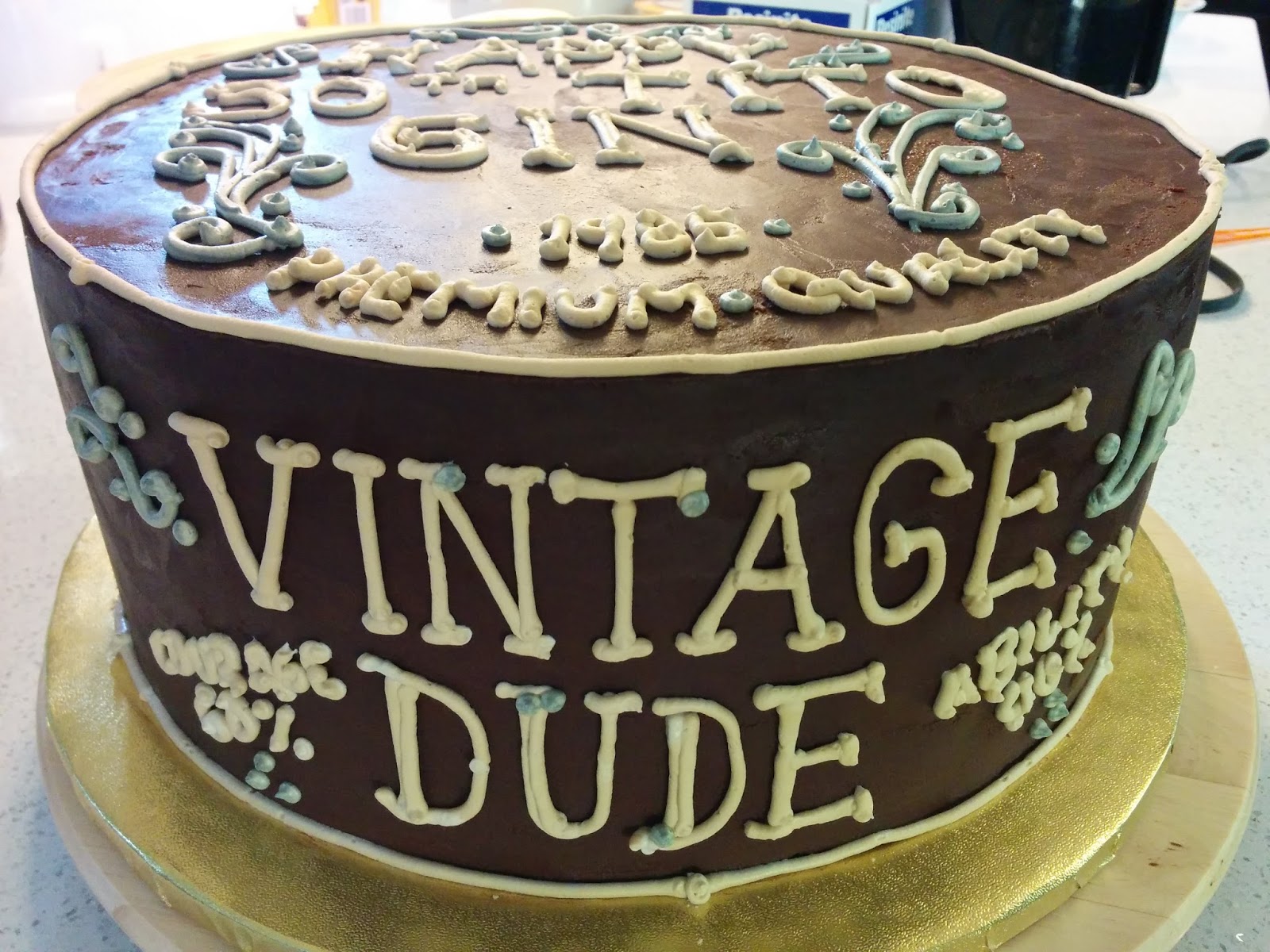 Vintage Dude 50th Birthday Cakes