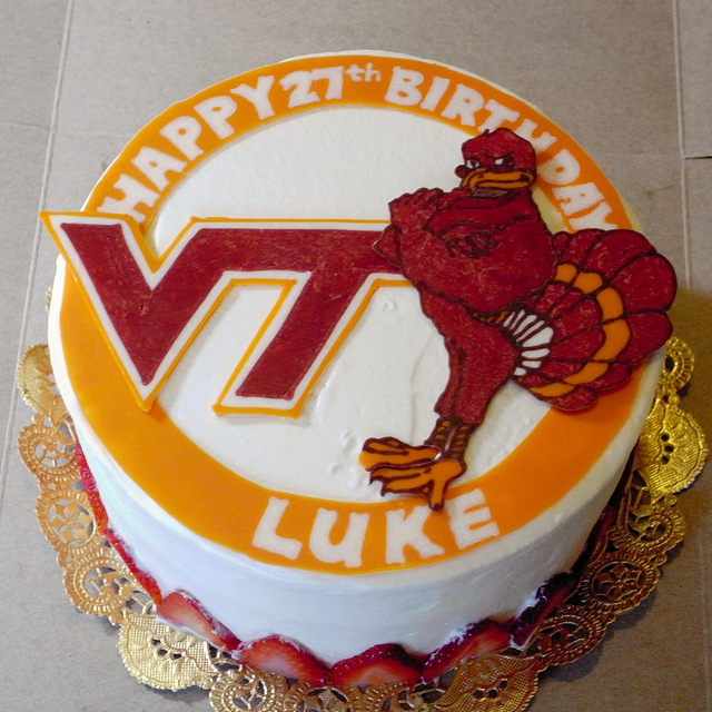 Virginia Tech Birthday Cake