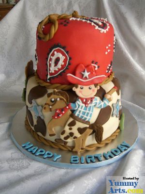 Western Cowboy Birthday Cake