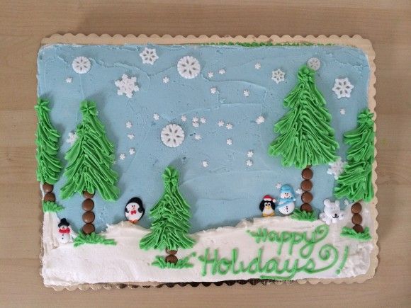 Winter Sheet Cake