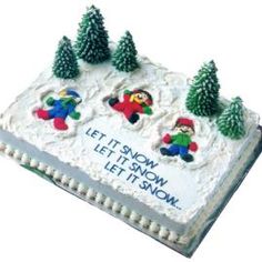 Winter Wonderland Sheet Cake