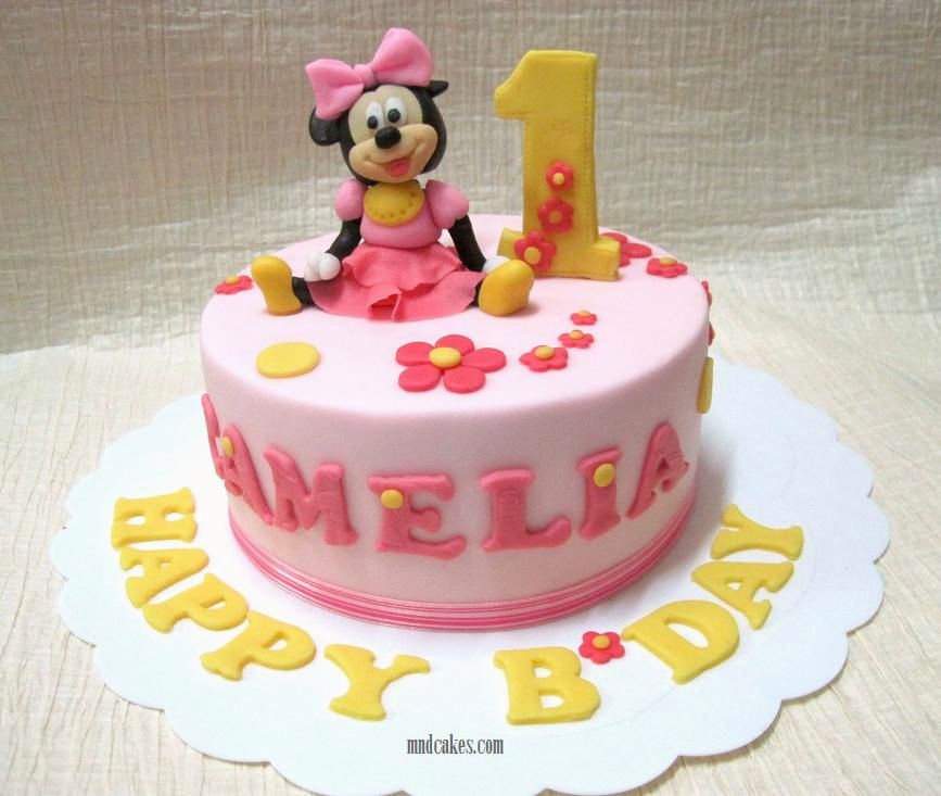 1 Year Old Girl Birthday Cake