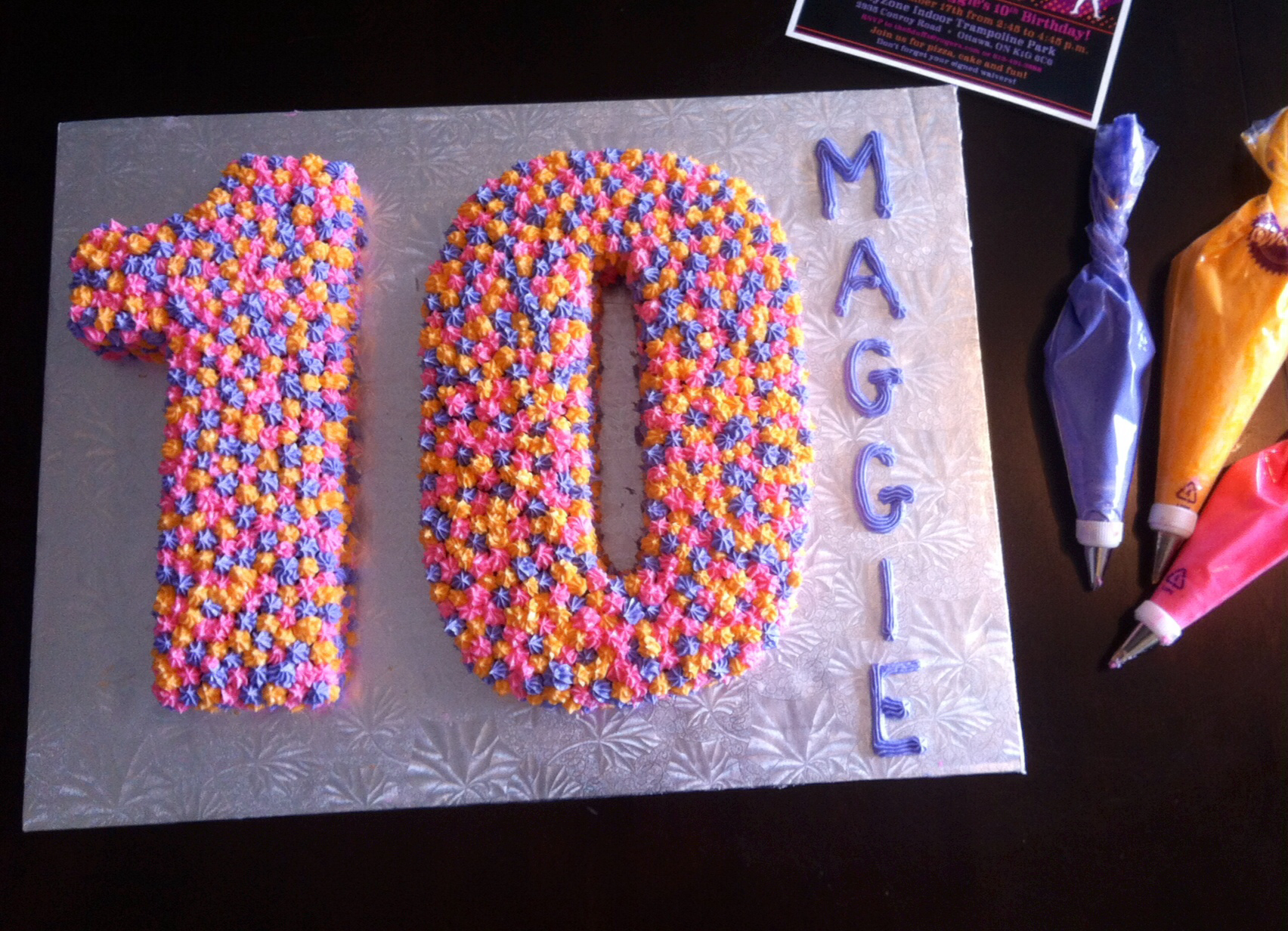 8 Photos of Number 10 Shaped Birthday Cakes