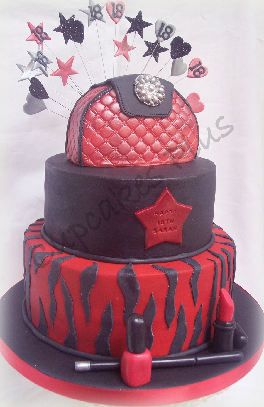 17 Red and Black Cakes