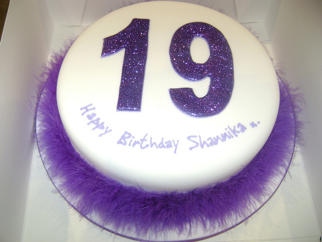 19th Birthday Cake