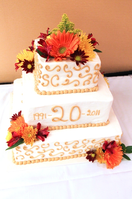 20th Wedding Anniversary Cake