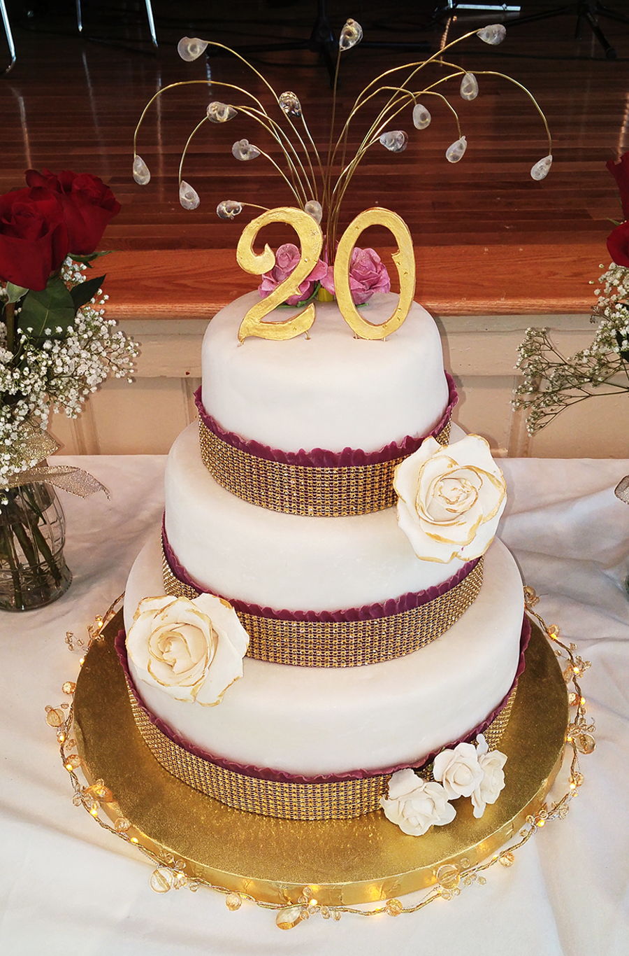 20th Wedding Anniversary Cake