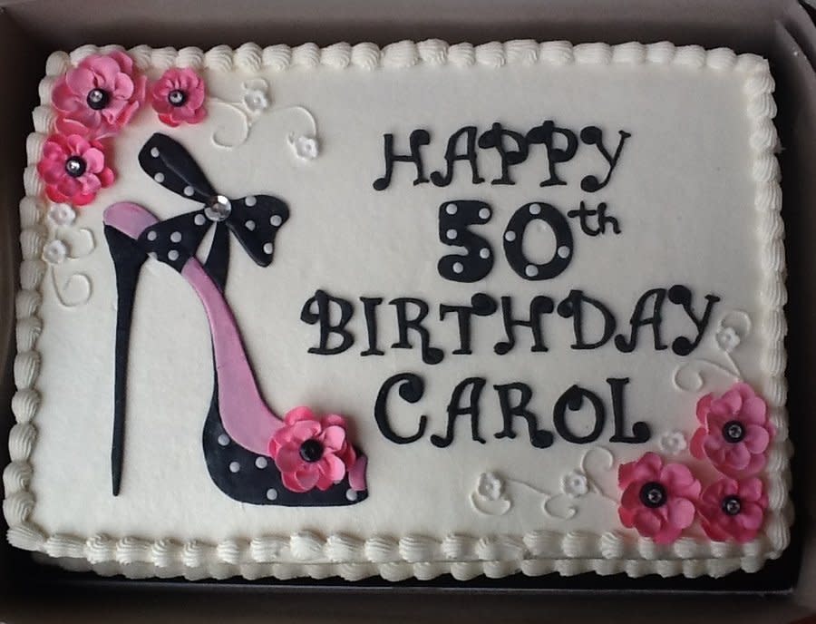 10 Photos of Women 50th Birthdays Sheets Cakes Idea