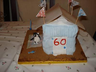 60th Birthday Cake Beach