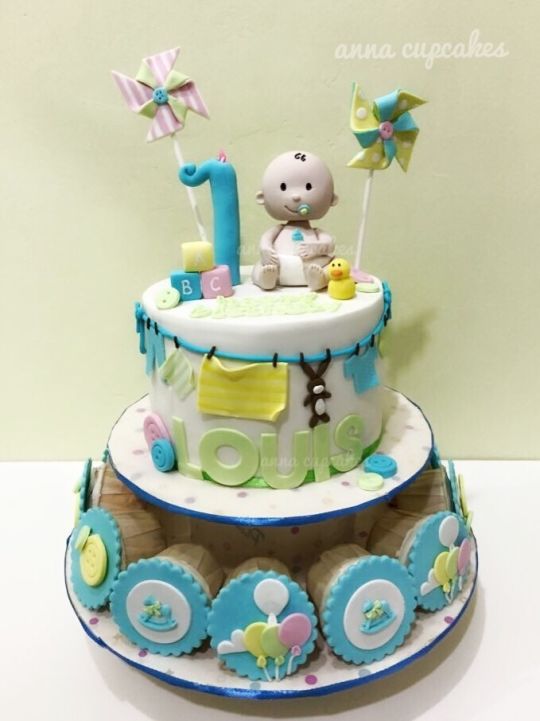 Baby Boy 1st Birthday Cake