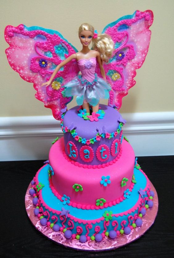 Barbie Fairy Princess Birthday Cakes