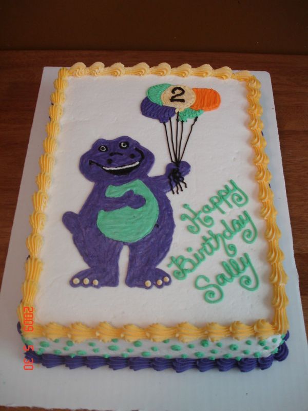 Barney Birthday Cake