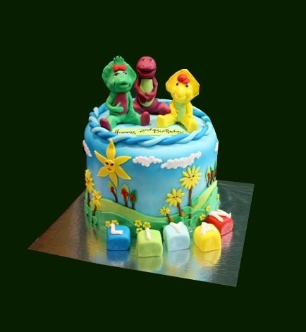 Barney Birthday Cake