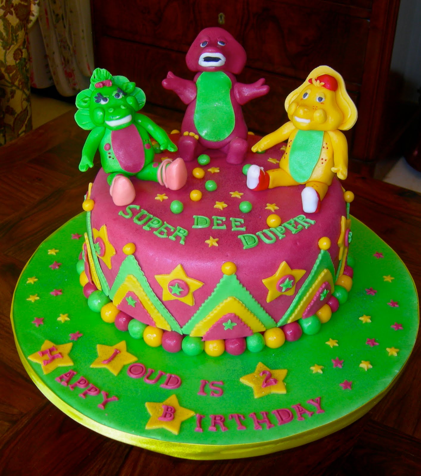 Barney Birthday Cake