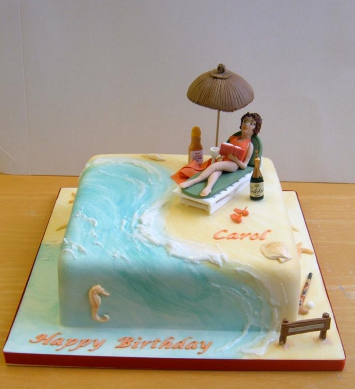 Beach Birthday Cake