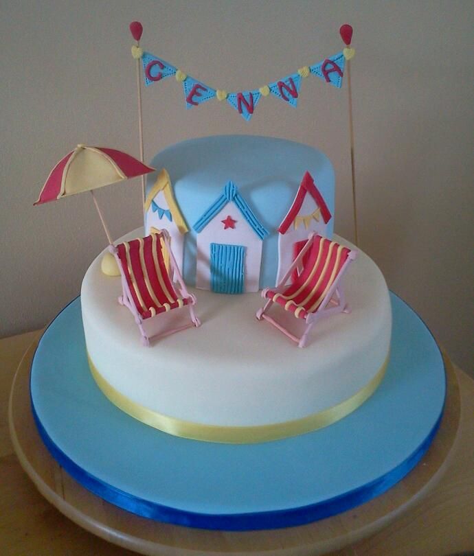 Beach Theme Birthday Cake