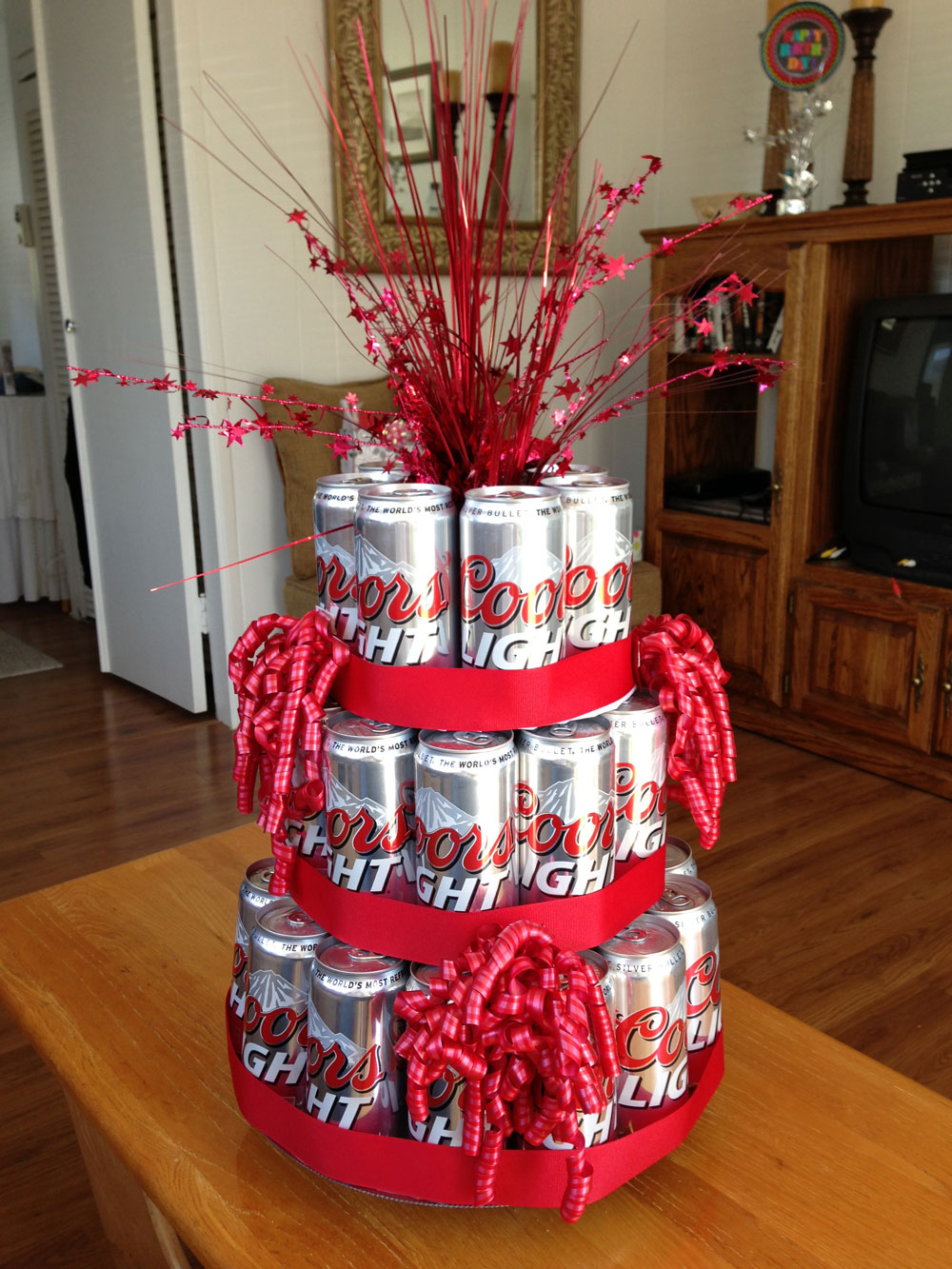 Beer Can Cake