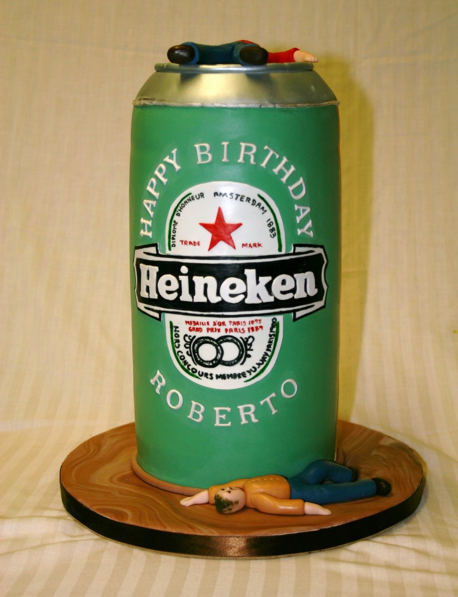 Beer Can Cake