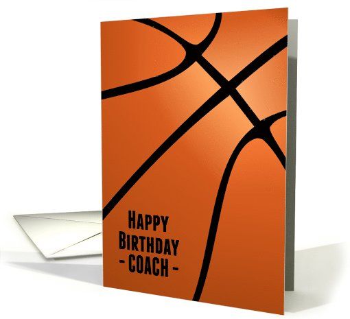 Birthday Card for Basketball Coach