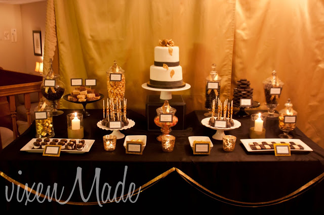 Black and Gold 50th Birthday Party Decorations